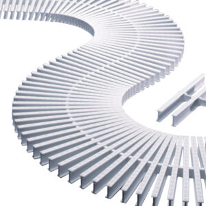 MÓDULO REJILLA TRANSVERSAL 11107 PARA CURVAS 22 MM X 195 MM ASTRALPOOL