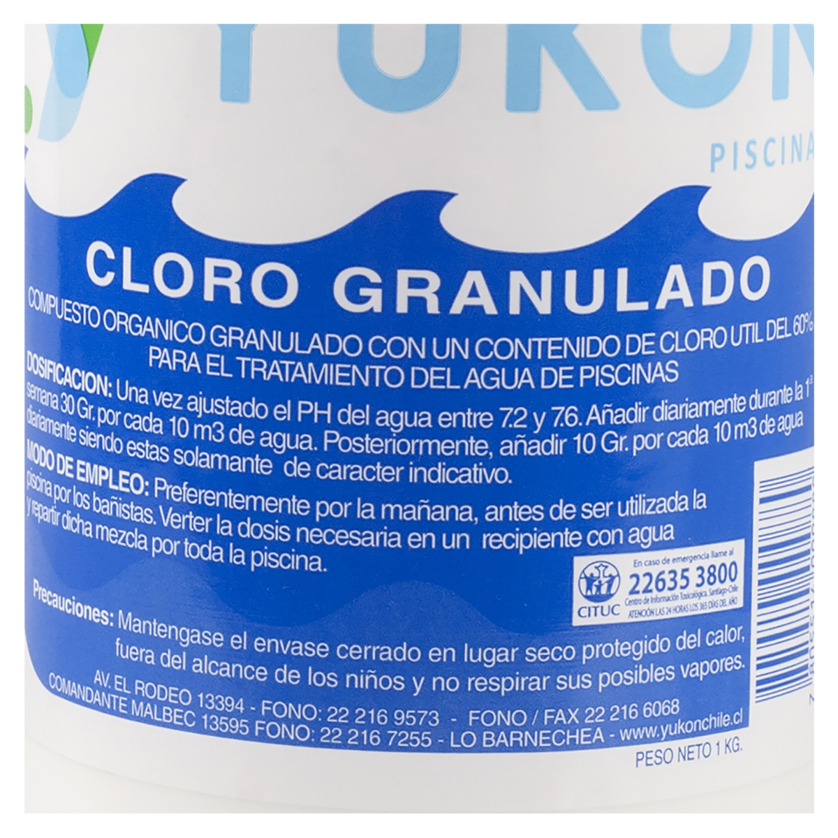 CLORO GRANULADO 1 KILO