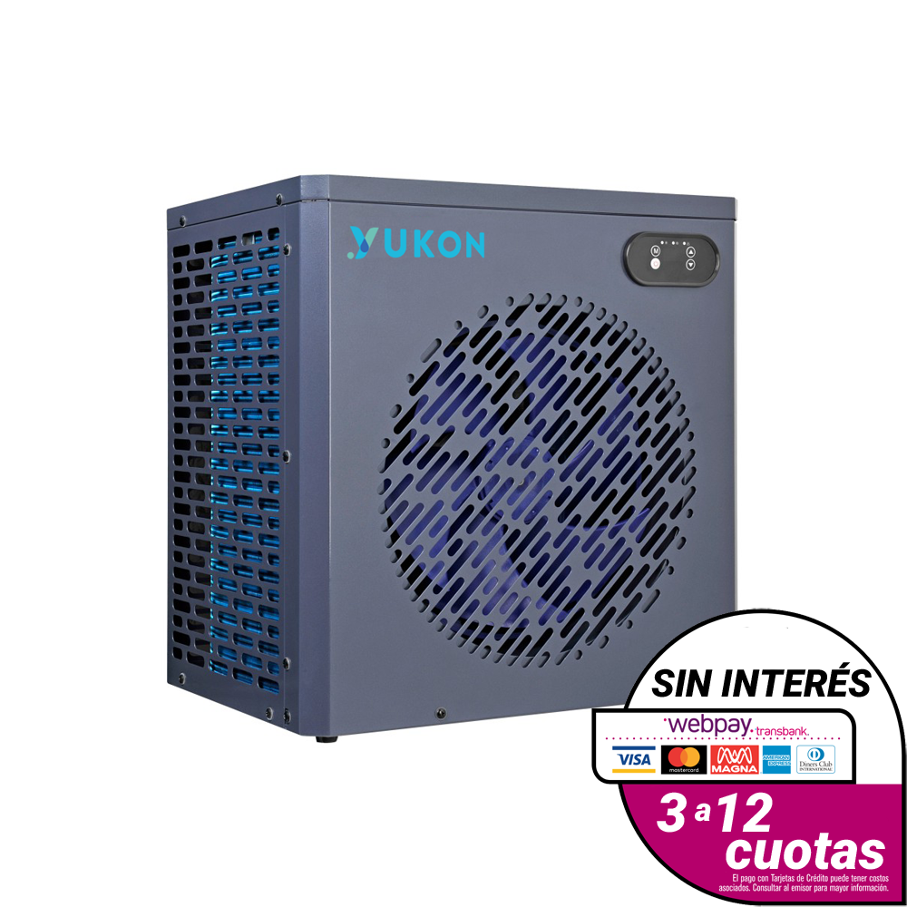 MINI-BOMBA DE CALOR INVERTER PISCINA ESTRUCTURAL HASTA 13M3 YUKON
