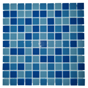 MOSAICO MEZCLA CELESTE SL100 300X300X4MM CAJA 2M2 YUKON