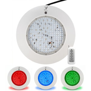 FOCO PISCINA PLANO YUKON LED 18W 12V RGB (COLORES) C/REMOTO