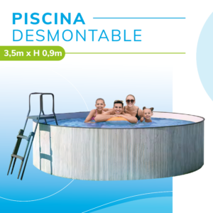 PISCINA DESMONTABLE REDONDA ∅ 3,5M YUKON