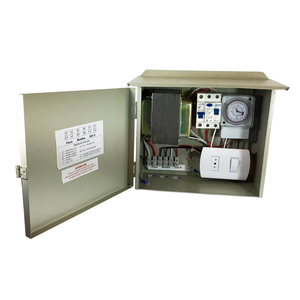 TABLERO CONTROL PISCINA 50W 12V VULCANO