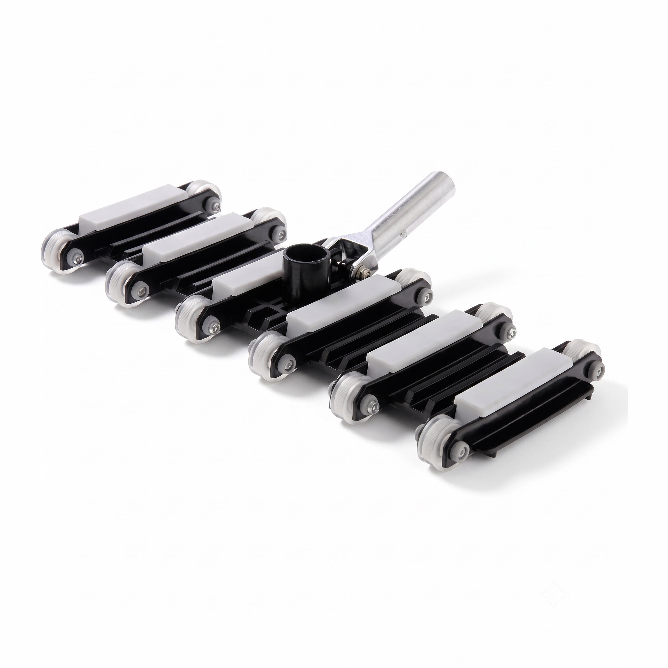 CARRO ASPIRADOR MANUAL FLEXIBLE 12 RUEDAS NEGRO YUKON
