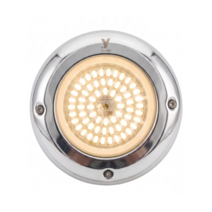FOCO PISC MINI BLANCO CALIDO 6W ARO ACERO YUKON
