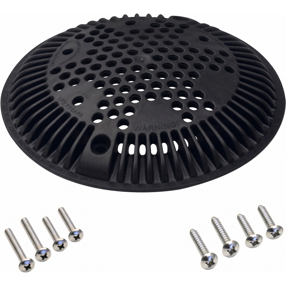 REJILLA DRENO WGX1048E NEGRA HAYWARD