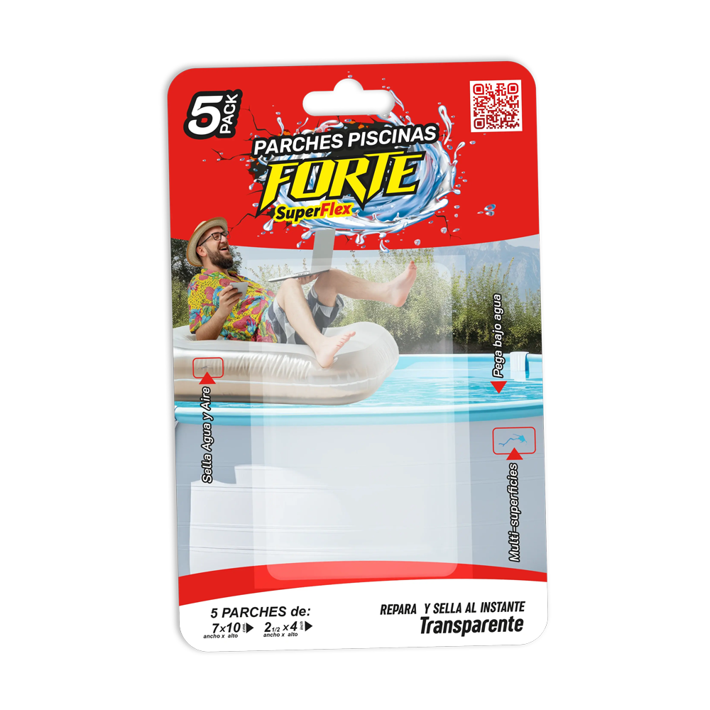 PARCHE PISCINA FORTE – PACK 5 UNIDADES